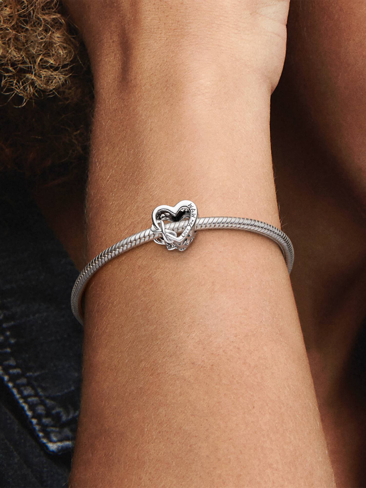 „Love You Mum“ Unendlichkeits-Herz Charm