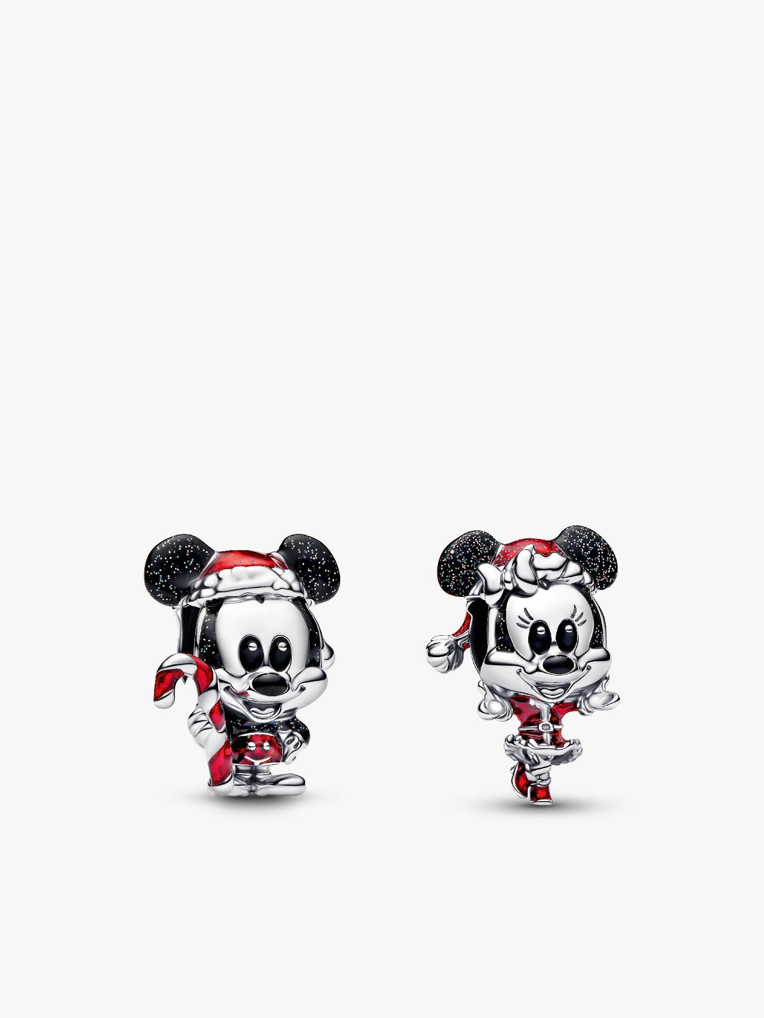 Disney Mickey and Minnie Weihnachten Charm Duo