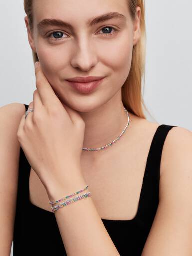 Regenbogen Tennisarmband