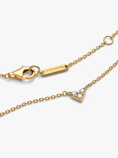 Drei Sterne Herz Collier-Halskette