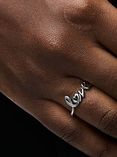 Handgeschrieben Love Ring
