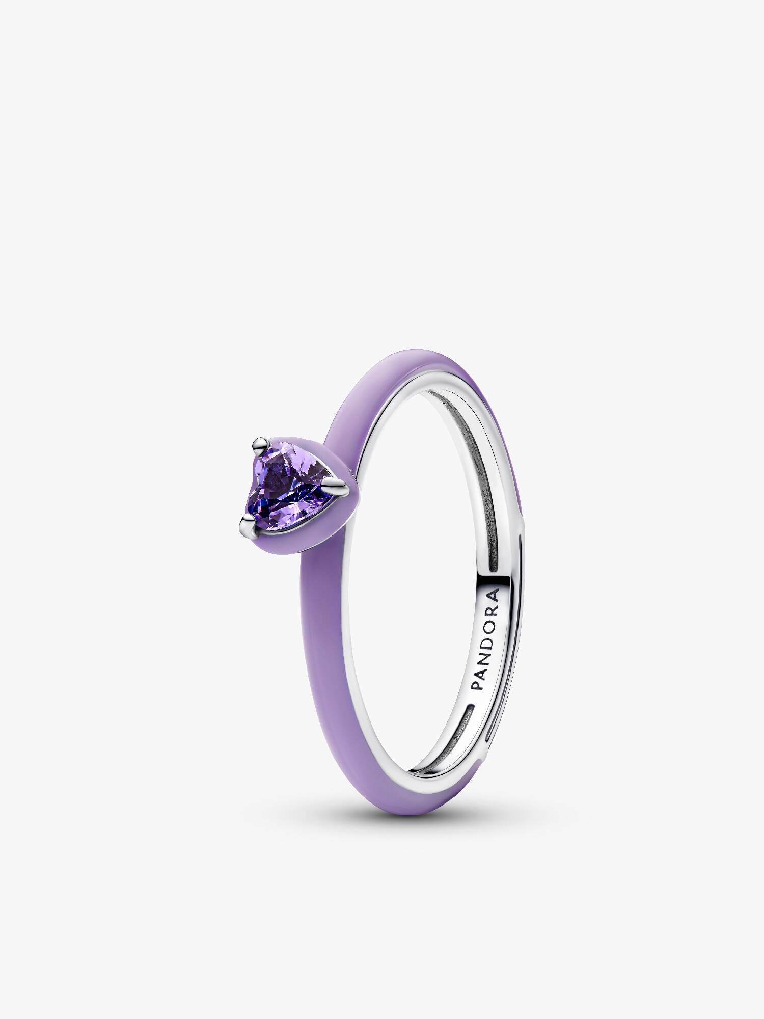 Violettes Chakra Herz Ring