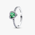 Erhabenes Mintgrünes Herz Ring Erhabenes Mintgrünes Herz Ring