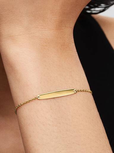 Gravierbares Stab Kettenarmband