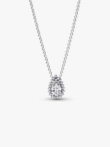Funkelnde Birnen-Kranz Collier-Halskette