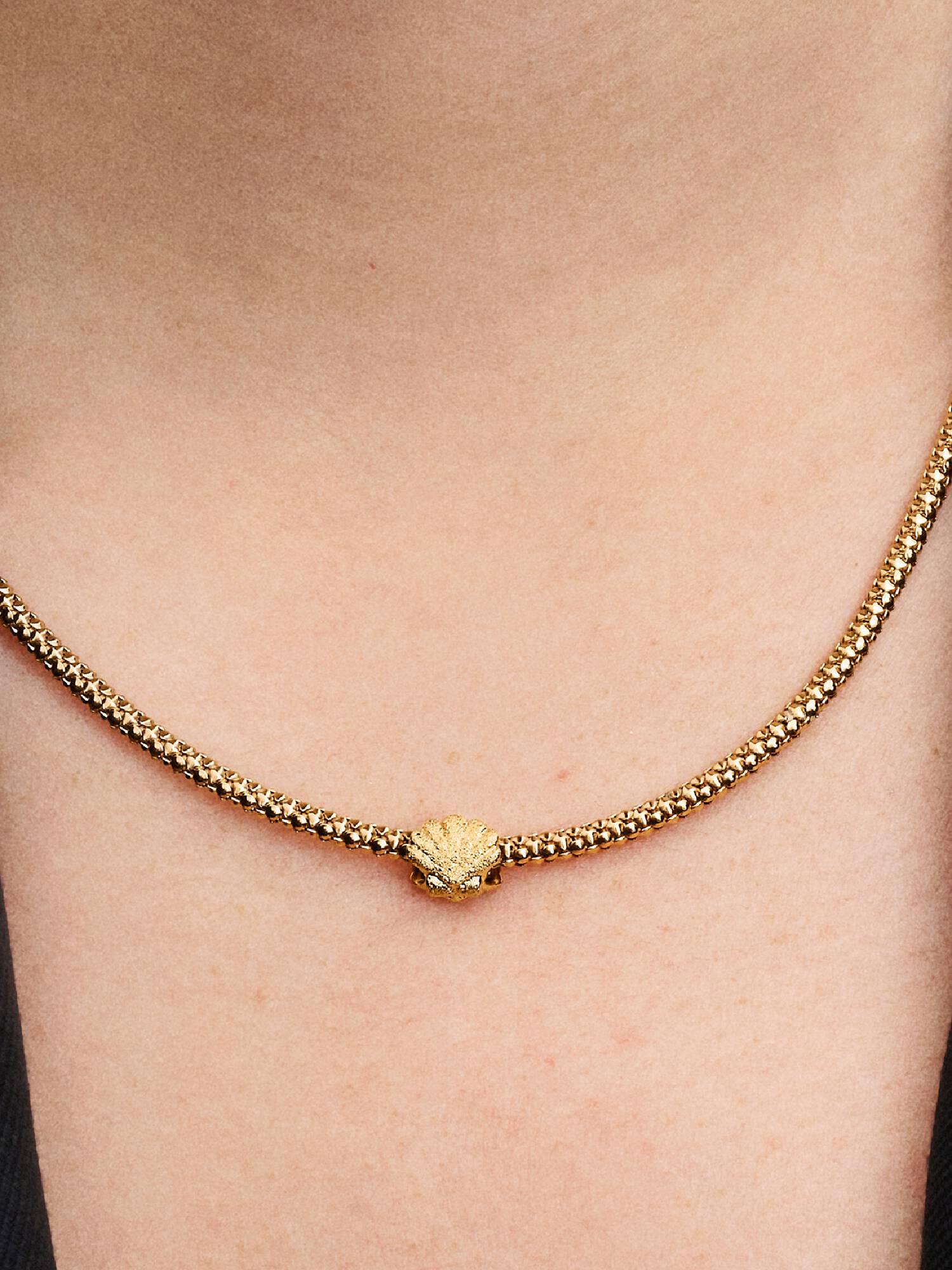 Strukturierte Muschel Mini-Charm