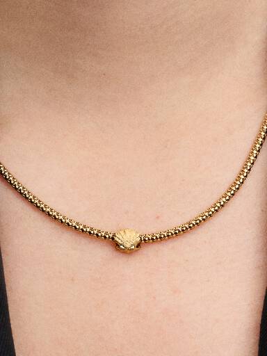 Strukturierte Muschel Mini-Charm