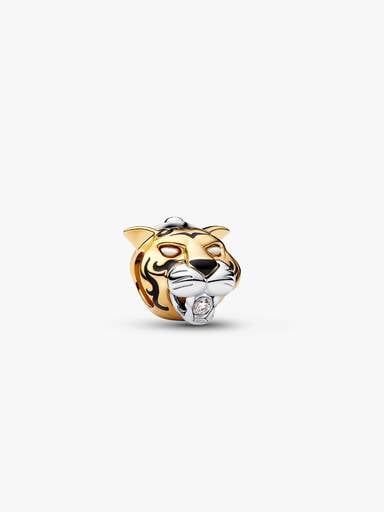 Disney Prinzessin Jasmin Rajah Charm mit im Labor gezüchteten Diamanten